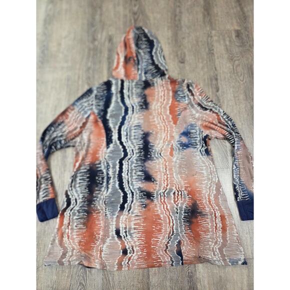 Coco + Carmen Weekend Brushed Cap Sleeve Hoodie Thin Stretchy Large XL - Picture 5 of 7